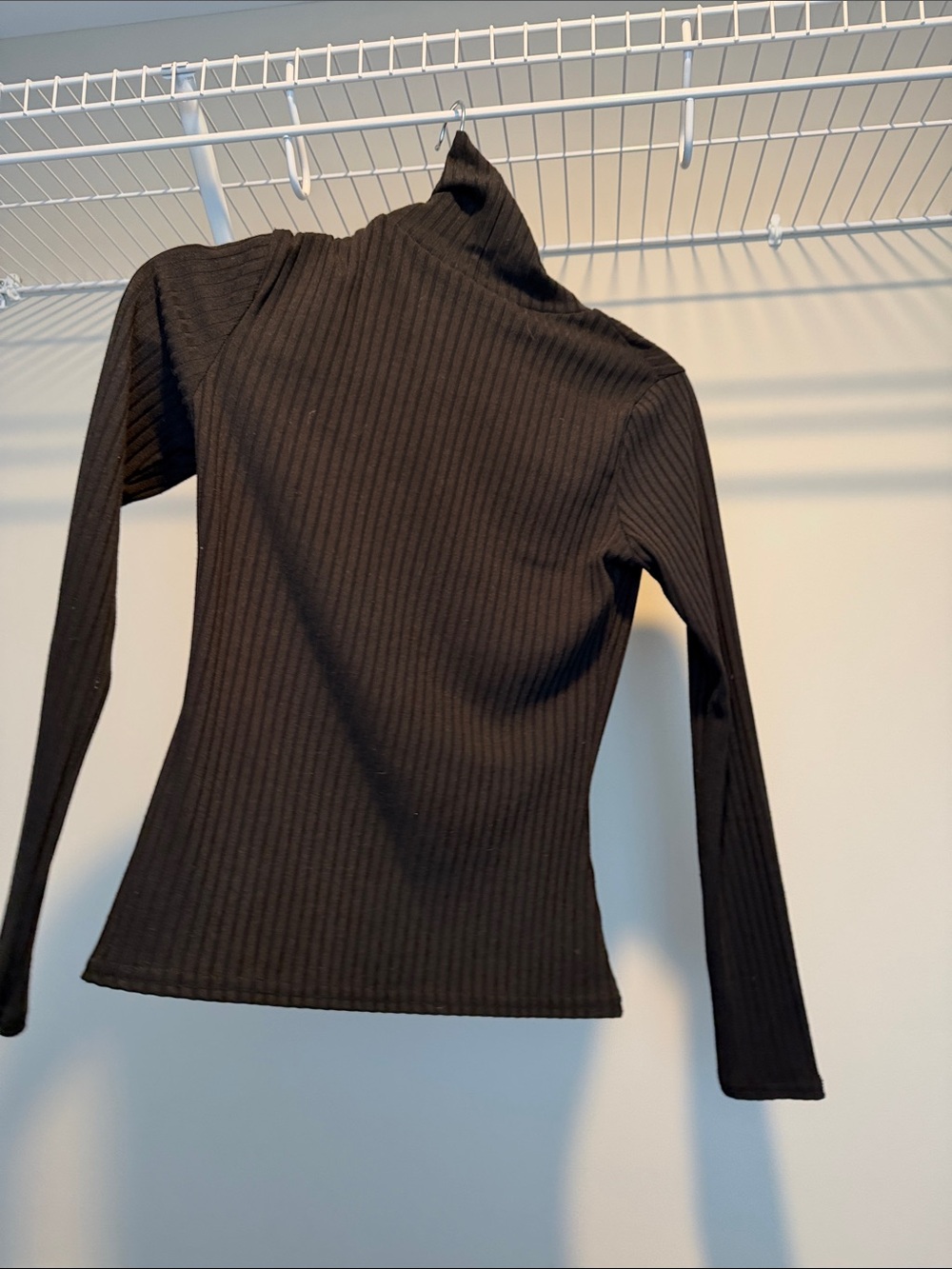 Nasty Gal Black Ribbed Turtleneck Sweater